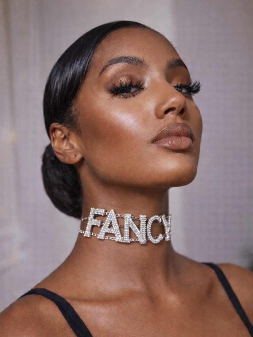 🥀 RHINESTONE CHOKER “FANCY” IN GOLD